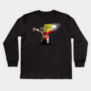 Ranger Red to Gold Kids Long Sleeve T-Shirt